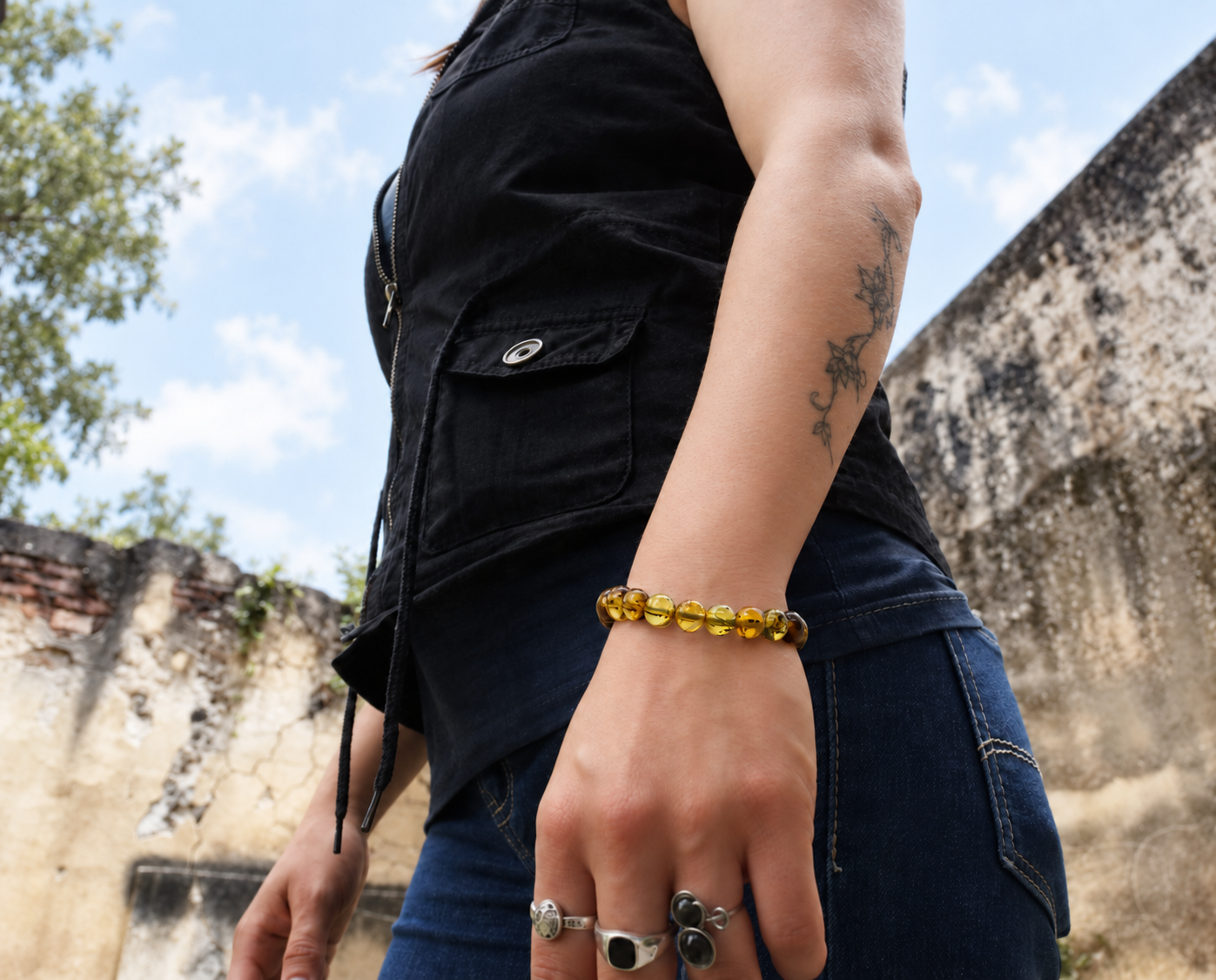 Pulsera RANA de ámbar